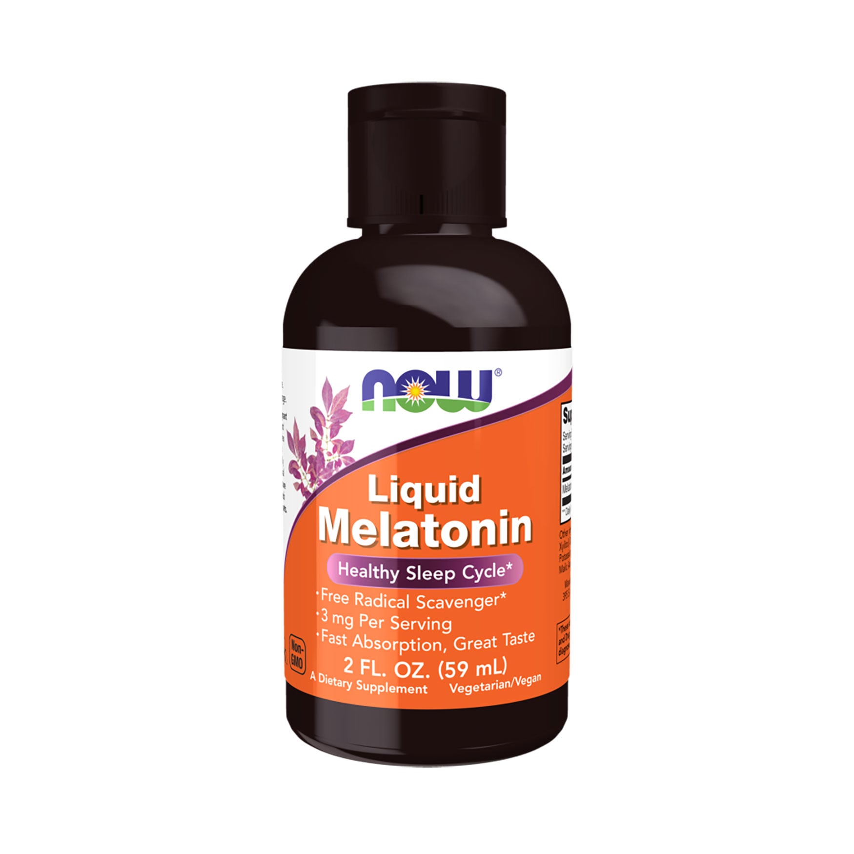 Мелатонін NOW Foods Liquid Melatonin рідкий, 59 мл